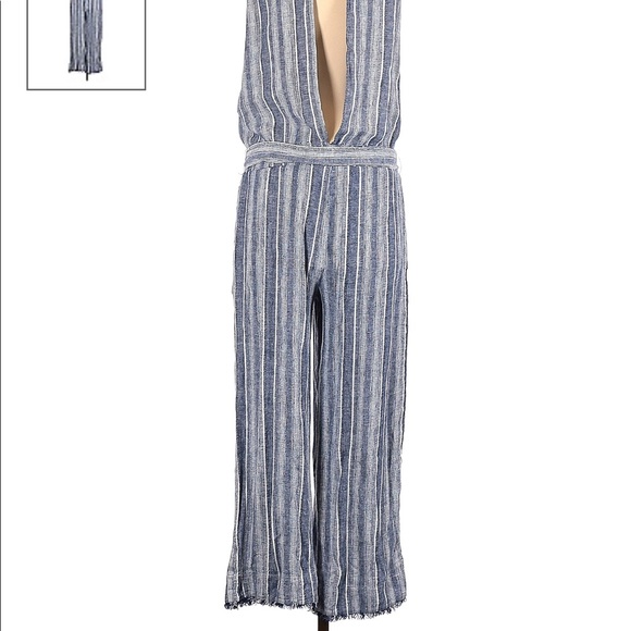 BRAND NEW! Cloth and stone stripped jumpsuit - Picture 2 of 6
